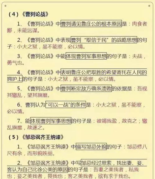 知识点,初中语文,基础,大全