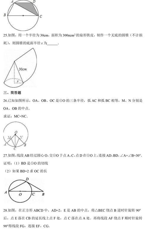 关于数学圆的基础知识的