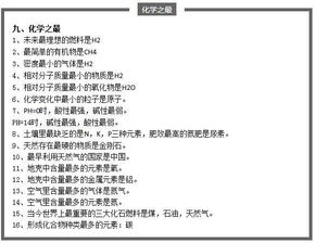 湖南初中化学基础知识