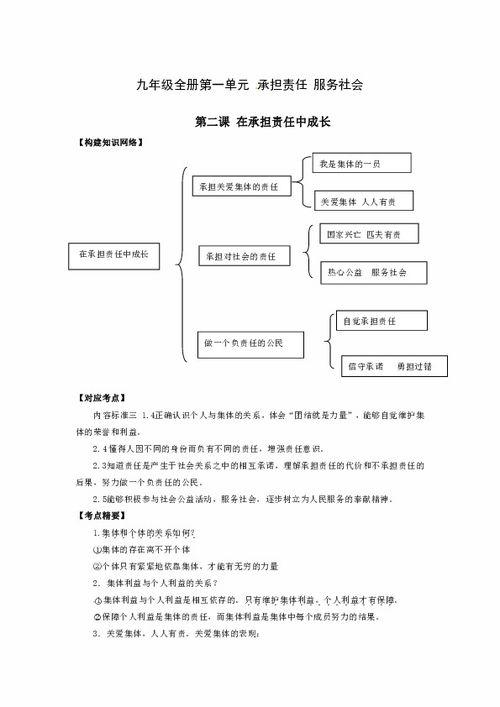 知识点,中考,政治,基础