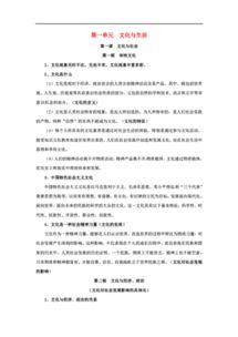 文化生活基础知识点归类整理