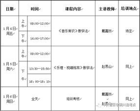 音乐基础知识师资培训报名