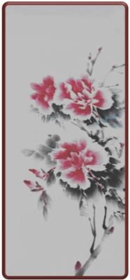 老师教授学生国画牡丹第一节的基础知识