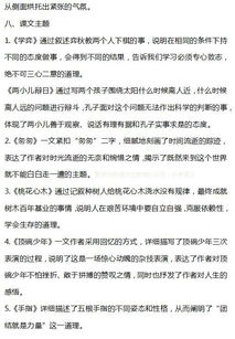 人教版六级下册基础知识题