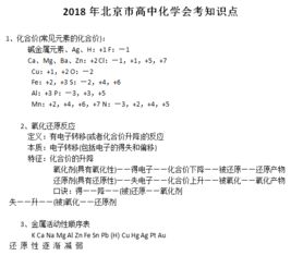 高中化学会考基础知识点总结